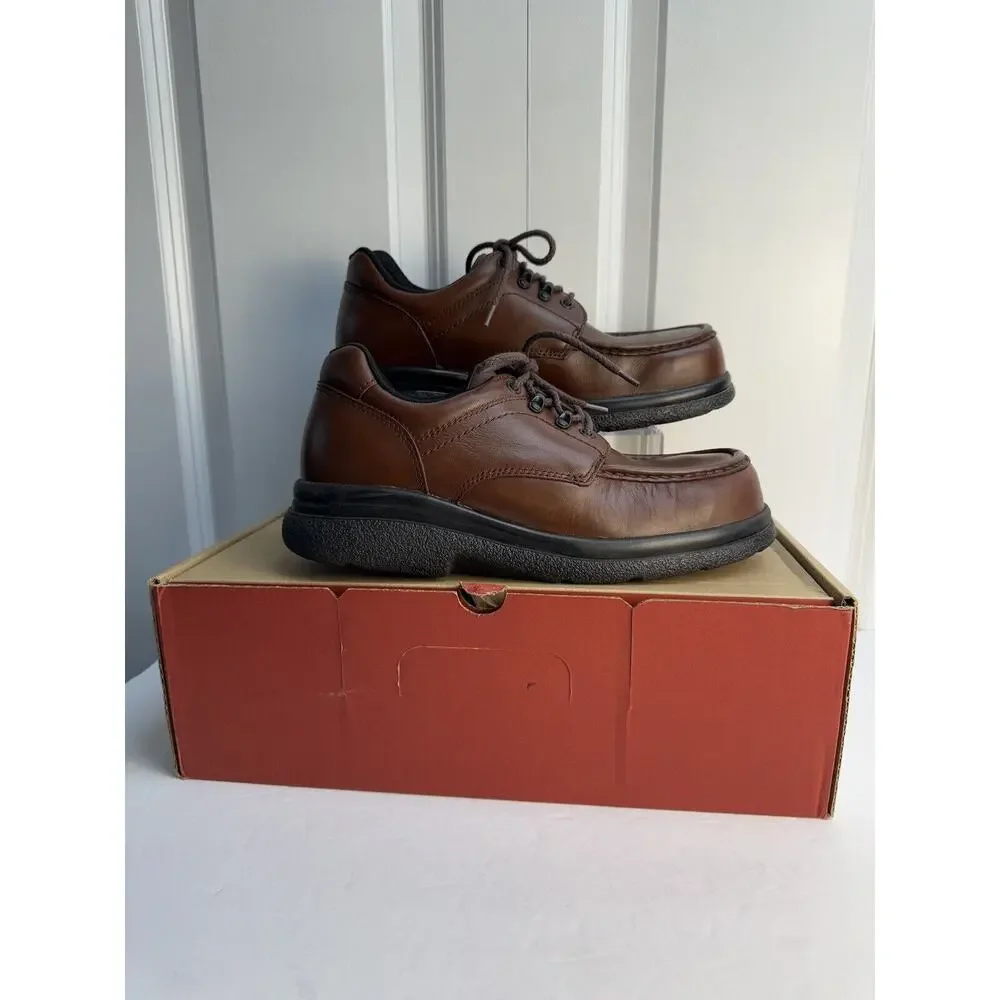 Red Wing Mens Oxfords Brown Leather Steel Toe Work Boots 6659‎ Sz 8.5 D NWB